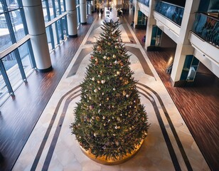 christmas tree and decorations