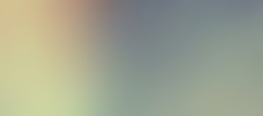 Muted green blue holographic blurred background wide format. Toned smooth plain empty banner.