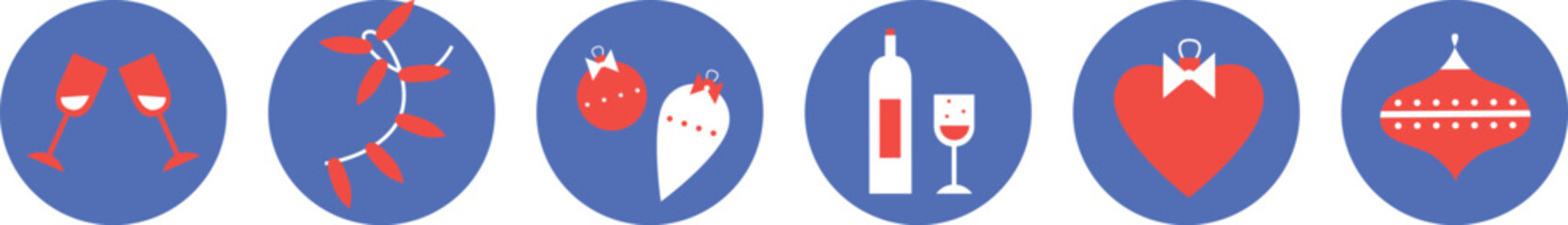 Xmas Baubles and Decoration. Cartoon Vector Illustration, Icon, Clip Art. Minimalist holiday aesthetics. Christmas Tree Toys in Cute Scandinavian Folk Style.	
