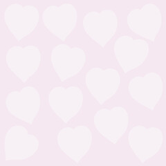 Pale Pink Heart Background