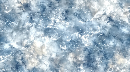 Fototapeta premium Blue cloudy sky pattern with wispy, layered clouds – impres…