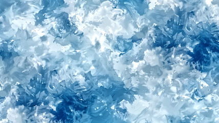 Blue cloudy sky pattern with wispy, layered clouds &ndash; impres&hellip;