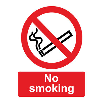 No Smoking Sign PNG isolated on a transparent background