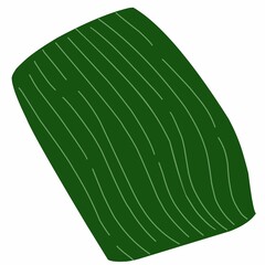Banana leaf illustration with green colour