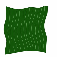 Banana leaf illustration with green colour