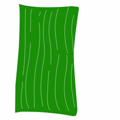 Banana leaf illustration with green colour