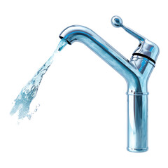 water tap isolated on transparent background