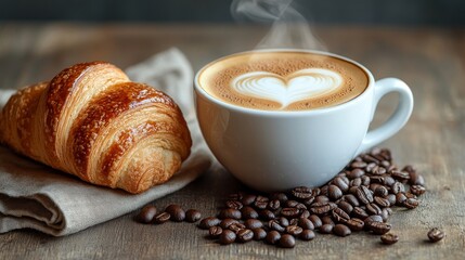 coffee and croissant