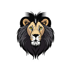 vector lion head