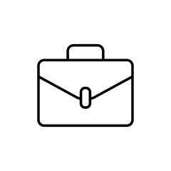 Briefcase icon Flat fill set collection