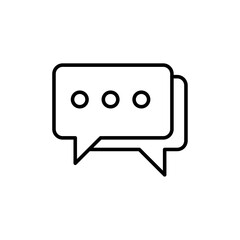 Conversation icon Flat fill set collection