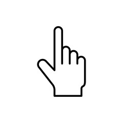 Obraz premium Cursor hand icon Flat fill set collection