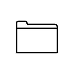 Folder icon Flat fill set collection