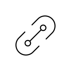 Link icon Flat fill set collection