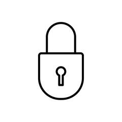 Padlock icon Flat fill set collection
