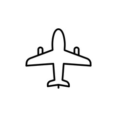 Plane icon Flat fill set collection