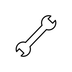 Wrench icon Flat fill set collection