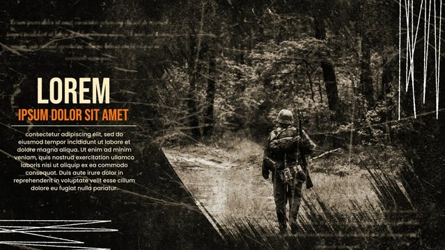 World War Vintage Sepia History Slideshow