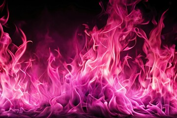 Blazing pink fire flame background with abstract design