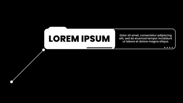 Modern Call Out Pop Up Title