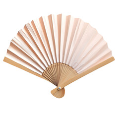 Paper fan isolated on transparent background