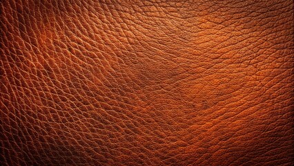 Fototapeta premium genuine leather texture background in dark brown and orange hues for decoration