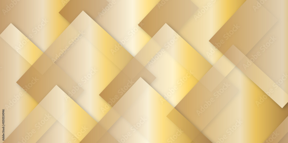 Poster abstract modern gold color pattern geometric luxury gradient line background random square shape des