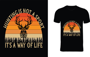 Hunting design vector