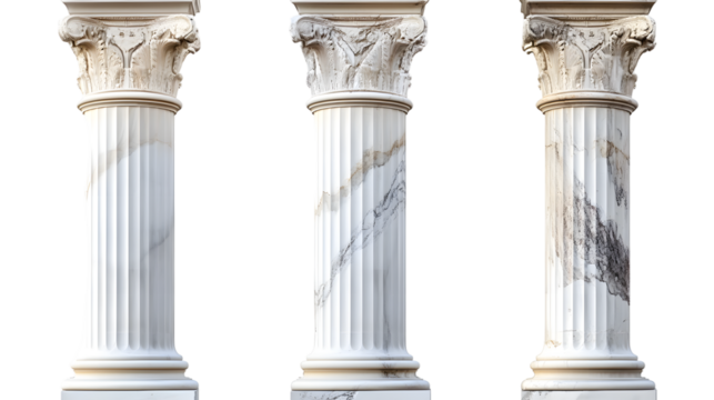 Marble pillars architecture columns ancient.