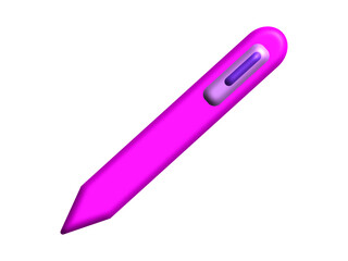3d pen stylus icon vector illustration, isolated on white