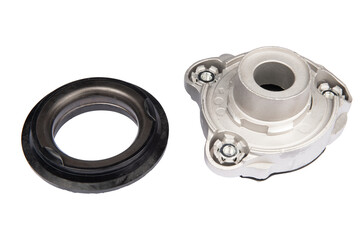 Suspension strut support bearing isolated on white