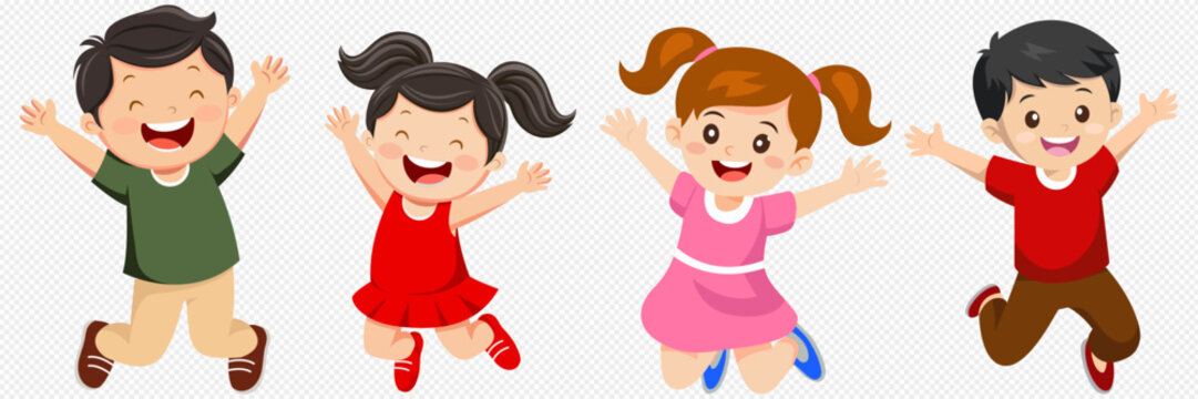 childrens day, Banner,  Animated children playing soccer in different poses, sports attire, and colorful outfits, perfect for illustrating children&rsquo;s activities and playful scenes, 

