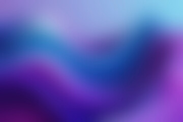 Fototapeta premium Soft, fluid gradient blending rich shades of blue, purple, and hints of pink, creating dreamy and calming background. Abstract, blurred composition. For presentations, web design, modern backdrops