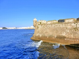 SAN SEBASTIAN FORT GATEWAY IN CADIZ, SPAIN