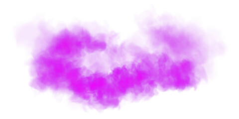 Fantastic pink smoke. Magic smoke. Smog cloud on podium or stage. Fog vapor over ground or water surface, magic haze. PNG.