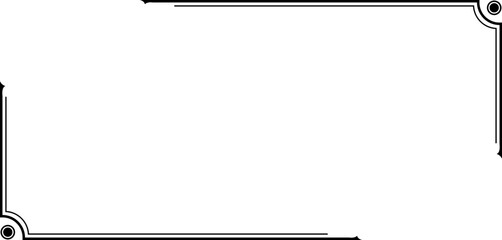 Doodle minimal frame in black