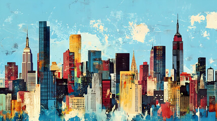 abstract watercolor painting