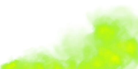 Obraz premium Fantastic green smoke. Magic smoke. Smog cloud on podium or stage. Fog vapor over ground or water surface, magic haze. PNG. 