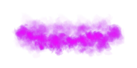 Fantastic pink smoke. Magic smoke. Smog cloud on podium or stage. Fog vapor over ground or water surface, magic haze. PNG.