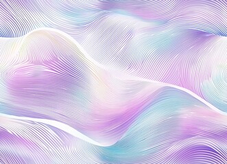 Abstract wavy lines flowing in pastel gradients. Seamless pattern with digital lines fluid motion creates dynamic abstract fluid pattern. Perfect for backgrounds, packaging or web design.