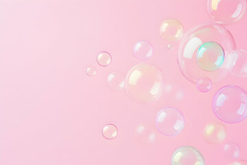 pink bubble background