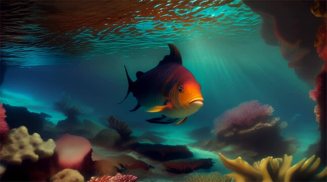 Series of photographs : the marvellous seabed.