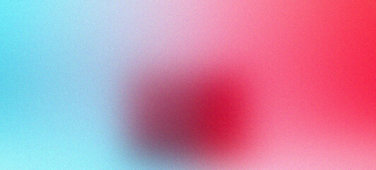 Obraz premium A gentle gradient of red transitioning to blue grainy texture background, evoking a soft and dreamy atmosphere with a smooth color flow.