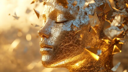 The art of transformation a glimpse into the shattered beauty of humanity's essence