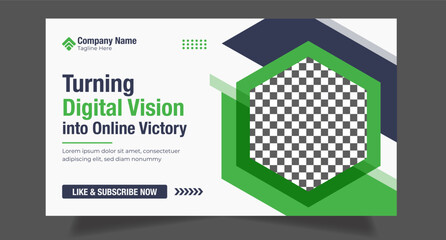 abstract modern trendy new style video cover thumbnail template youtube thumbnail design for any youtube videos customizable video thumbnail design for social media