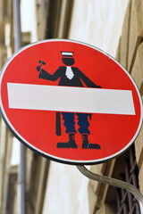 Creative Street Signs by Clet Abraham - Urban Art from Florence
