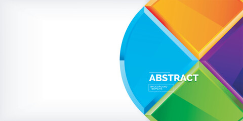 Triangle circles background. Vector Illustration For Wallpaper, Banner, Background, Card, Book Illustration, landing page