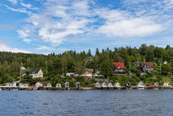 Obraz premium Oslofjord Houses