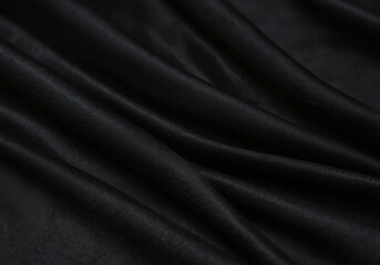 Fototapeta premium wallpaper, black fabric, abstract black background