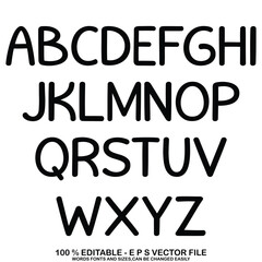 Font of grunge letters. Hand drawn ink alphabet. Grunge scratch type font. Decorative font for books, posters, postcard, typography. Vector.